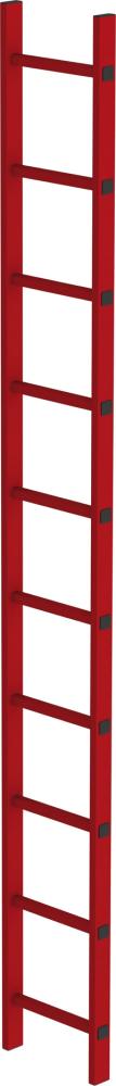 Schachtleiter GFK B 350 mm 10 Sprossen