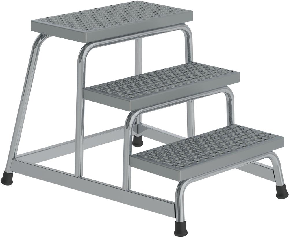 Aluminium Arbeitspodest R 13 starr 3 Stufe