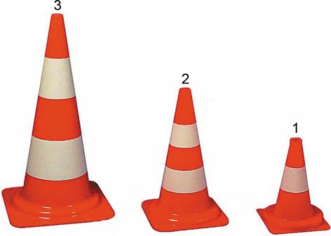 Verkehrsleitkegel PVC orange, 750 mm