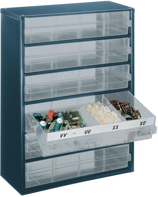 raaco Schubl.-Magazin mit 6 Laden Typ 150-03 blau