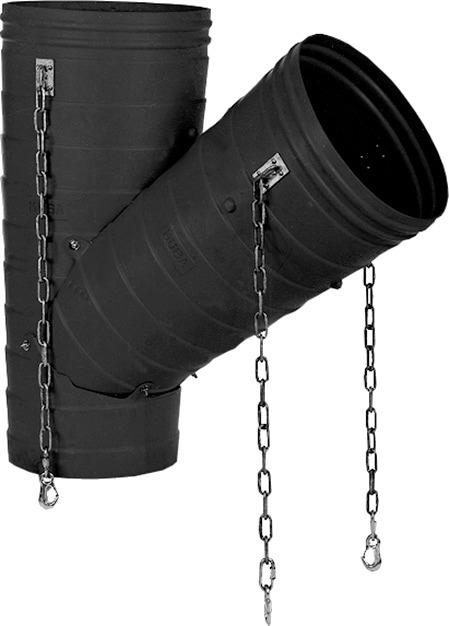 Schutürohrabzweigung H 1,10mtr. Kunststoff