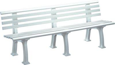 Bank Mod. Juist 4 Sitzer weiß 200 cm