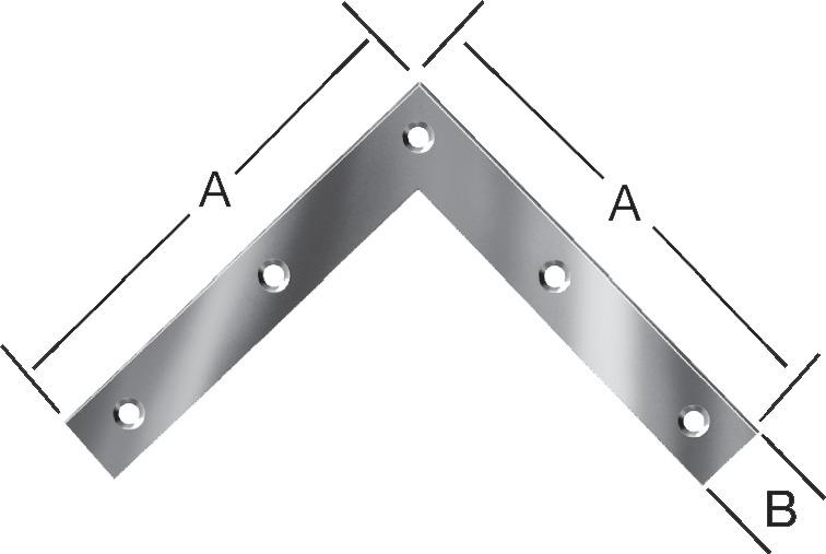 Eckwinkel 120x120x20 mm