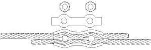 Duplexklemmen () galZn 3,0mmx35 M4