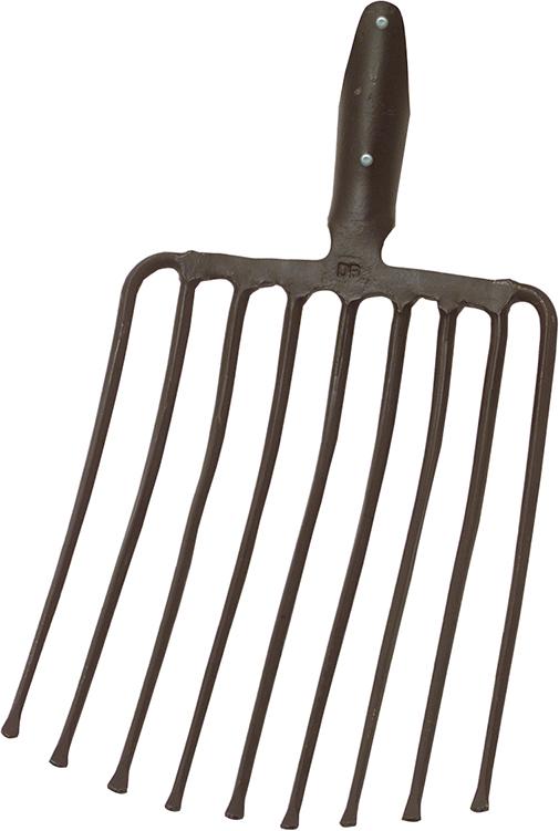 Ideal Steingabel 9 Zinken schwarz Federdülle