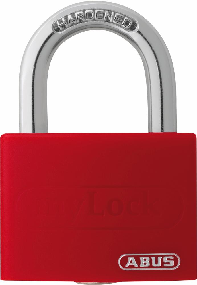 Abus AV-Vorhangschloss T65AL/40 Lock -Tag, Aluminium leicht massiv rot