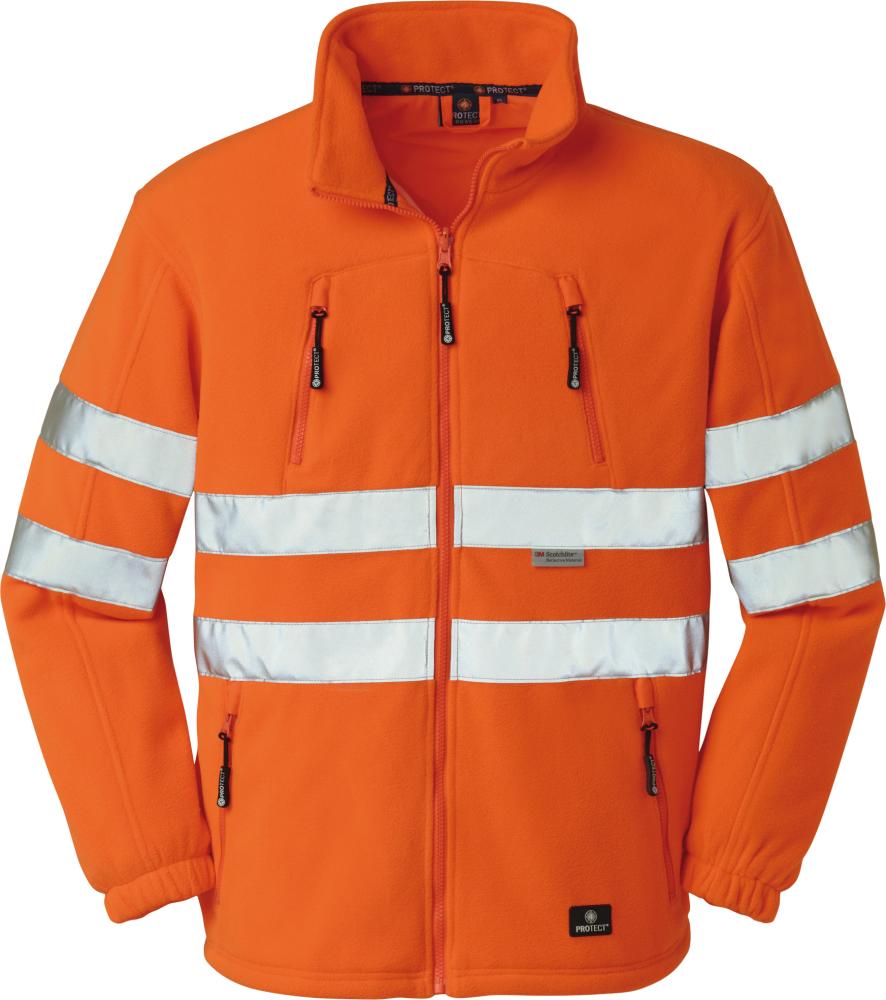 4Protect Warnfleecejacke Seattle, leuchtorange,Gr.2XL
