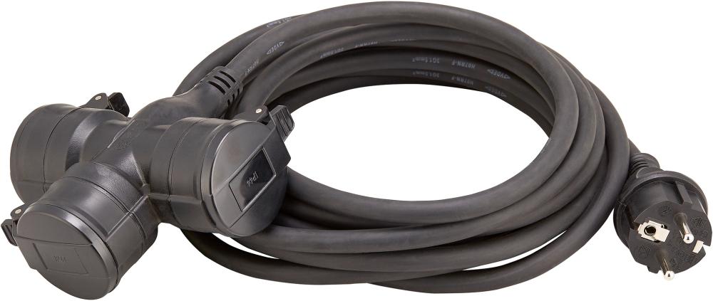 Fortis Verlängerungskabel 3-fachH07RN-F3G1,5 10m