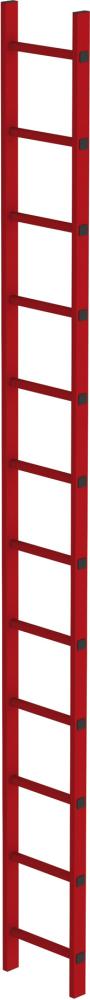 Schachtleiter GFK B 350 mm 12 Sprossen