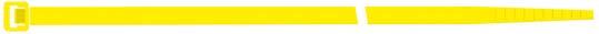 Sapi Kabelbinder Nylon gelb 280x4,5mm a100Stück Selco