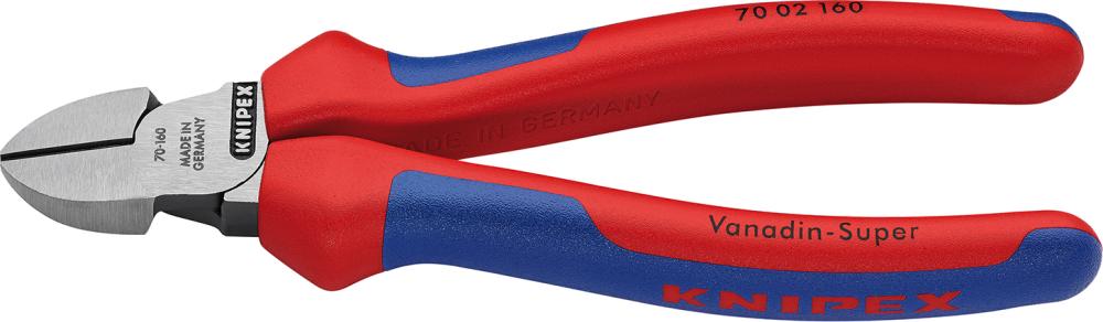 Knipex Seitenschneider poliert mit Mehrkomponenten-Griffen 160mm