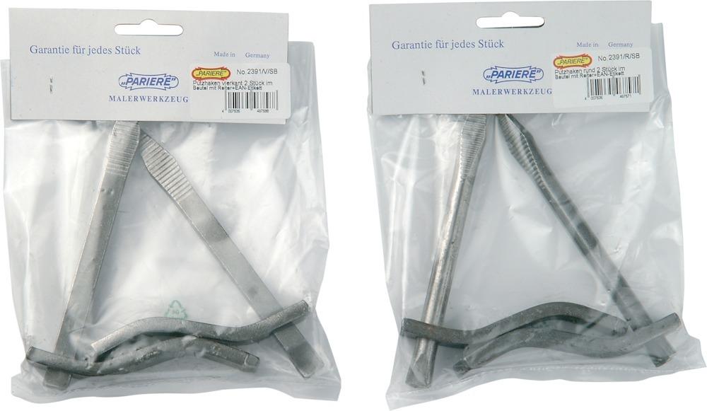 Pariere Putzhaken 4kt. fest 140mm 2Stück/Btl.