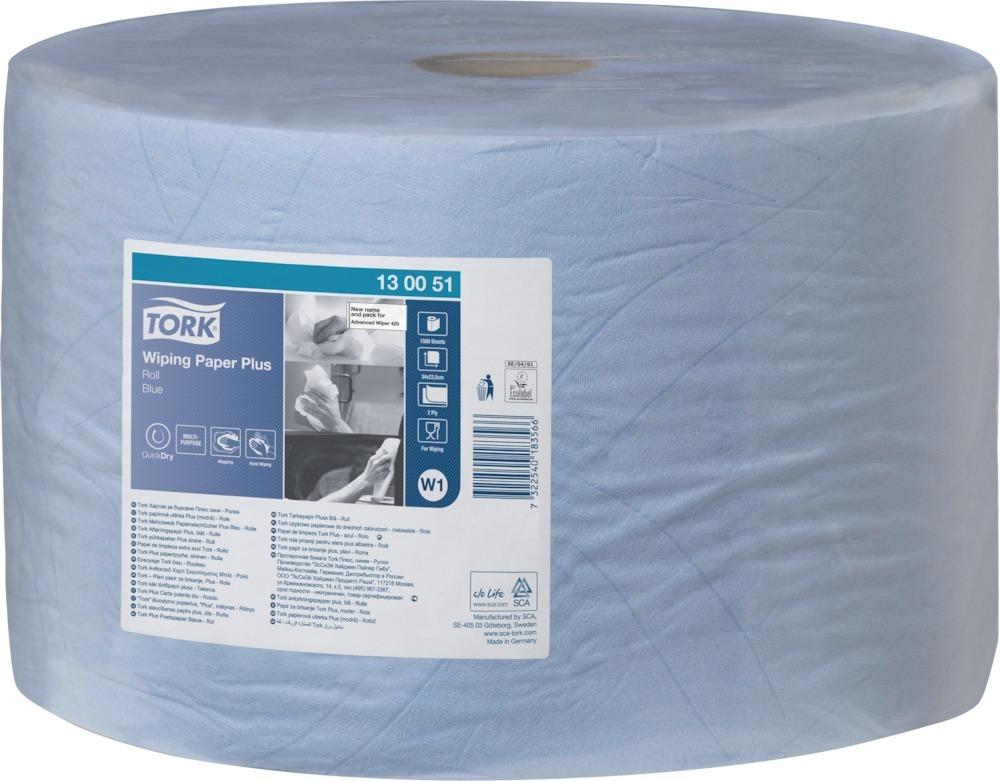 Tork Advance 420 Wisch- tuch blau 2lag.