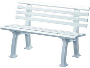 Bank Mod. Ibiza 2 Sitzer weiß 120 cm