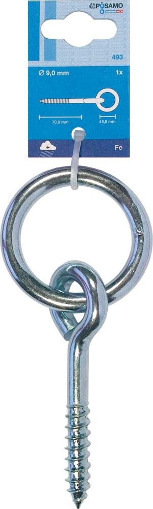 Krippenring galZn () 9,0x45mm Holzgew. a 1Stk