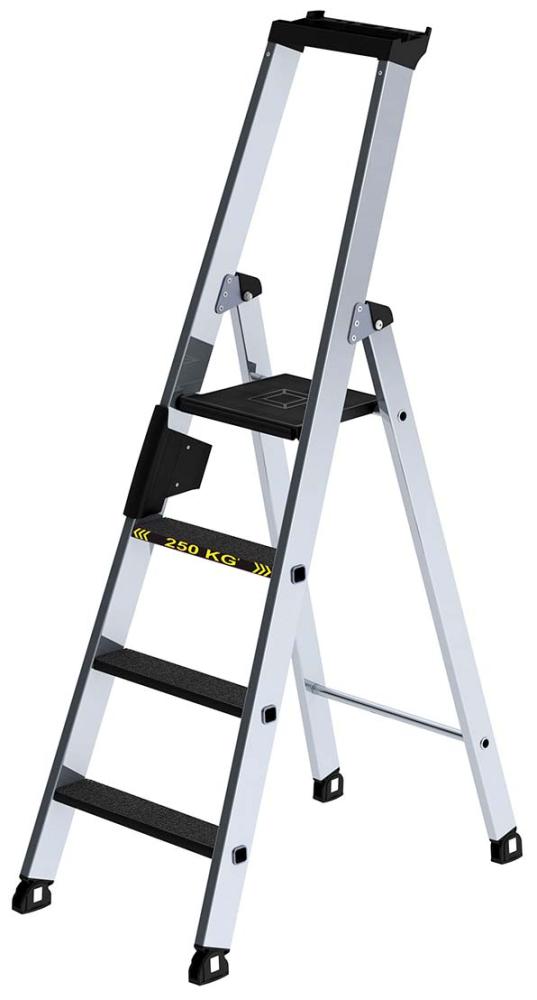 Alu-Stehleiter 250kg m.clip-step R13, 4 Stufen