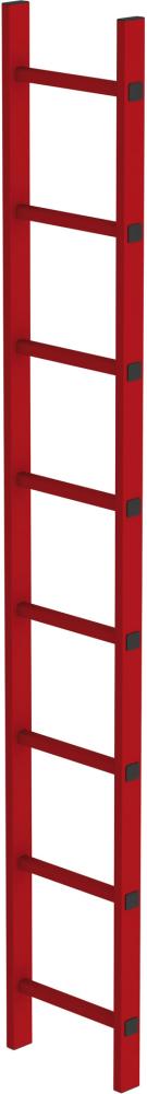 Schachtleiter GFK B 350 mm 8 Sprossen