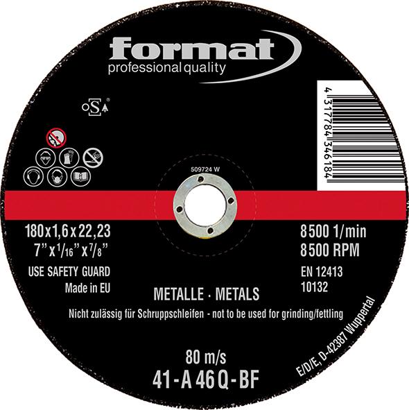 Format Trennscheibe gekröpft fürStahl 115x2,5mm