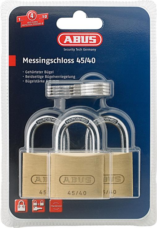Abus Vorhangschloss Messing Triples