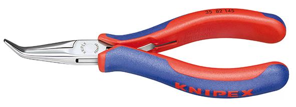 Knipex Flachrundzange Elektronikgewinkelt 145mm