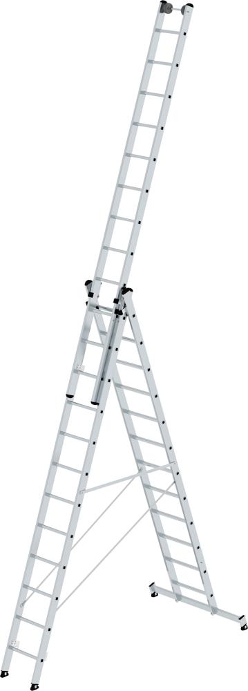 Mehrzweckleiter alu 3x12 Sprossen