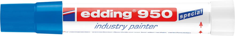 edding Industriemarker 950 4-950003 10mm Pastenspitze blau