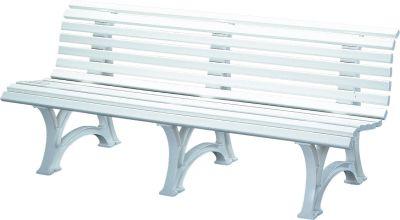 Bank Mod. Borkum 4 Sit weiß 200 cm