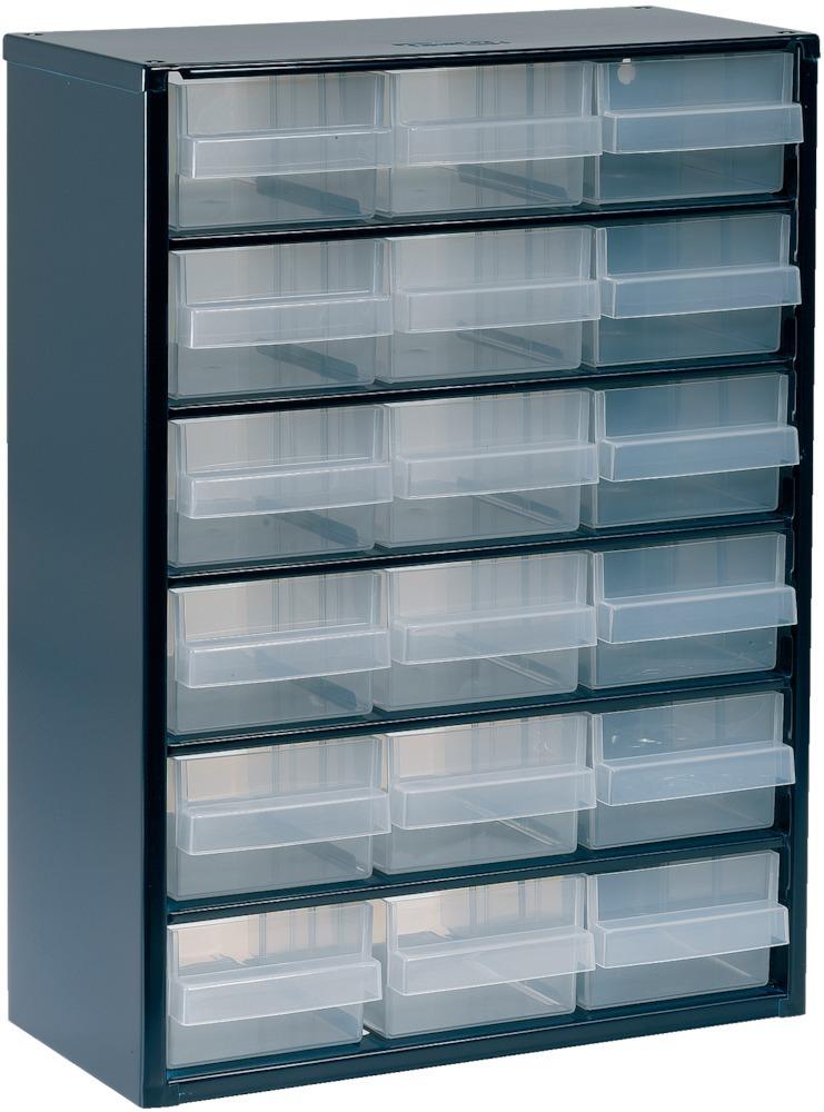 raaco Schubl.-Magazin mit 18 Laden Typ 150-02 blau