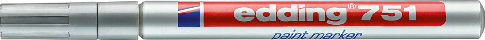 edding Lackmarker 751 4-751054 1-2mm Rundspitze permanent silber