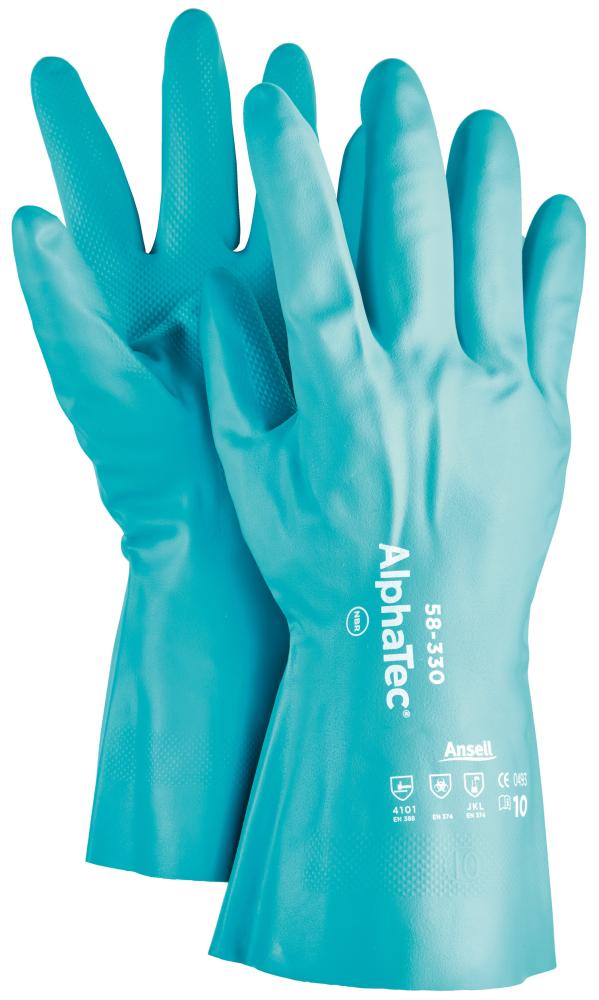 Ansell Handsch. AlphaTec 58-330,Nitril, grün, Gr. 11