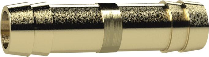 Riegler Doppelschlauchtülle Messing für Schlauch-Innen-Ø13mm