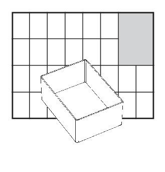 raaco A7 1 Facheinsatz einzeln 47x79x109 mm