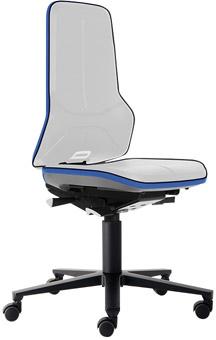 Basisstuhl ESD NEON 2 blau mit Rollen perman