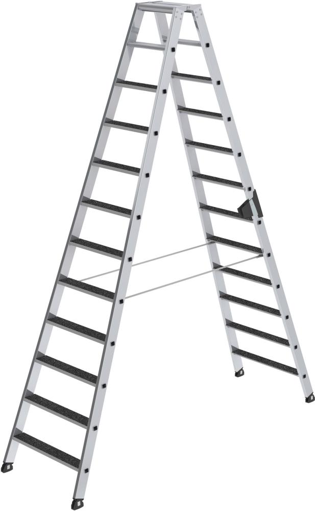 Alu-Stehleiter 2x12 St. m. clip-step R13