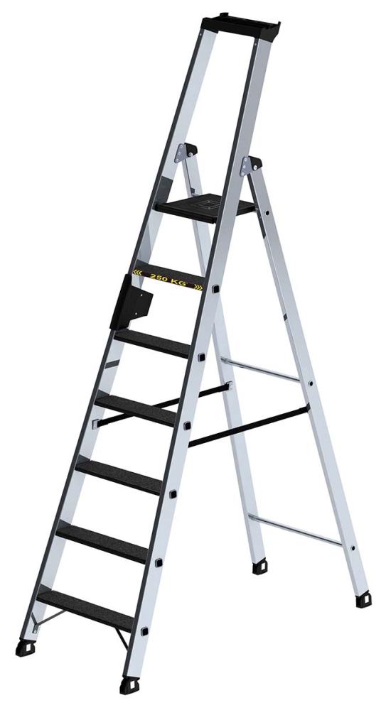 Alu-Stehleiter 250kg m.clip-step R13, 7 Stufen