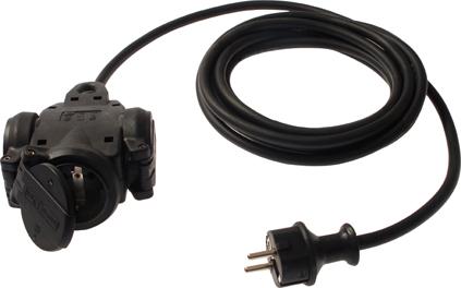 Dreiwegekupplung m. 10 m Leitung H07RN-F 3 G 1,5