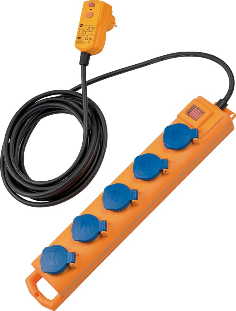 Brennenstuhl Steckdosenverteiler 5-fach H07RN-F3G1,5 5m