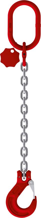 Kettengehänge verz 1-str Länge 1m Tragkraft 90° 2t