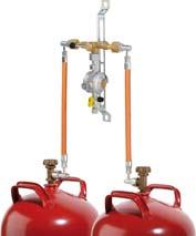 Flaschenanlage 16 bar 2FL 4 kg/h, 50 mbar