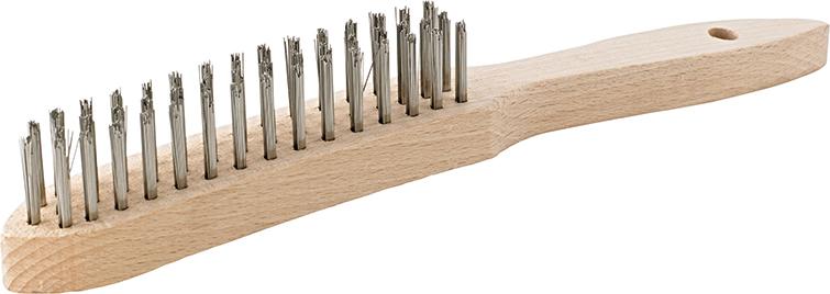 Fortis Drahtbürste Inox-Draht 2rhg.