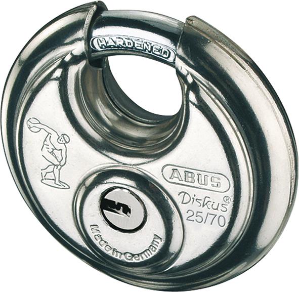 Abus AV-Vorhangschloss, Diskus 25/70 Lock-Tag, Edelstahl