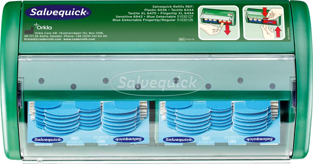 Salvequick Pflasterspend. detektierbar,2x35Pflaster