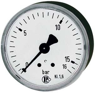 Riegler Manometer rückseitig zentrisch 40mm 0-10bar G1/8"