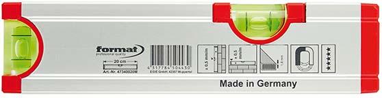 Format Wasserwaage mit Magnet 20cm