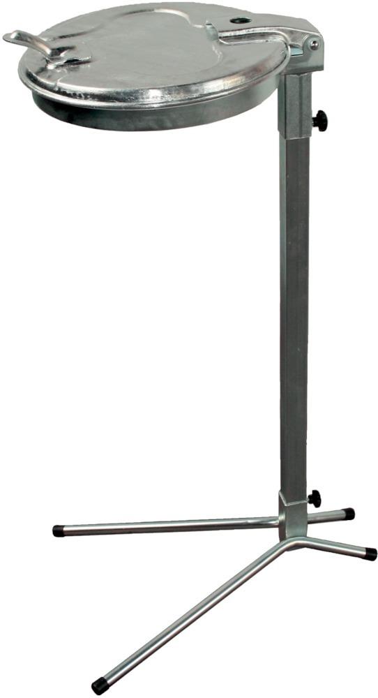 IHTec Müllsackständer 70-120 l mit verzinkt Stahldeckel