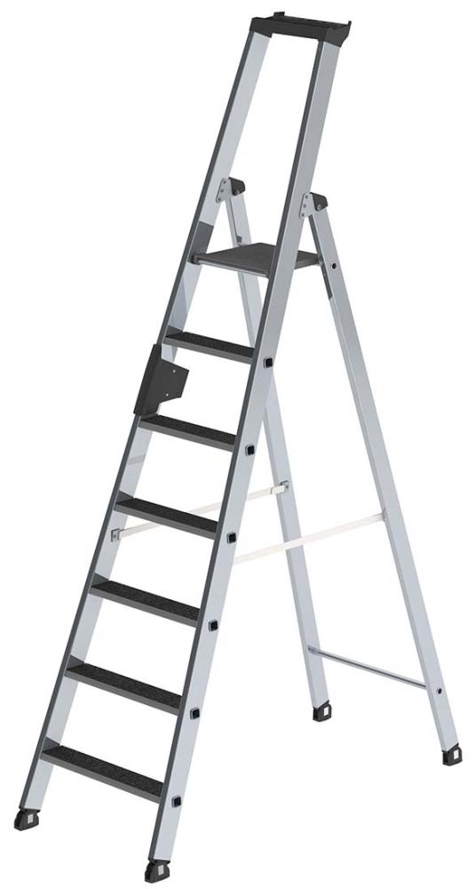 Alu-Stehleiter 1x7 St. m. clip-step R13