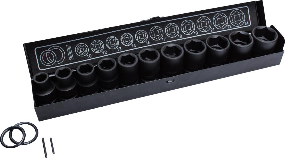 Fortis Kraft- Steckschlüssel-Satz 1/2" 15-teilig