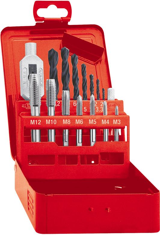 Format Einschnittgewindebohrer- Set DIN352 HSS M3-M12