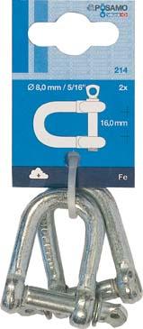 Schäkel gerade () galZn 10mm-3/8\" a 1Stk