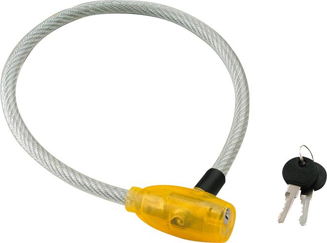 Burg-Wächter AV-Stahlkabelschloss, 650mm 330 65 Fun, transluzent